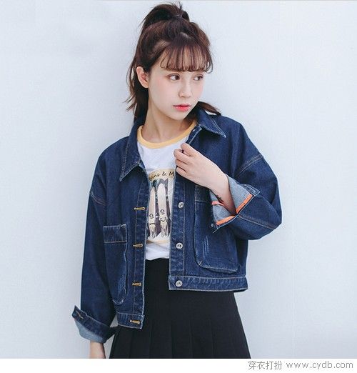 牛仔外套也清純，不信你試試？