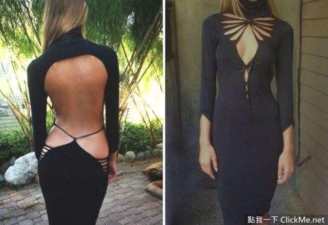 美國設計師一把剪刀就可以把舊衣服變成美麗時裝!
